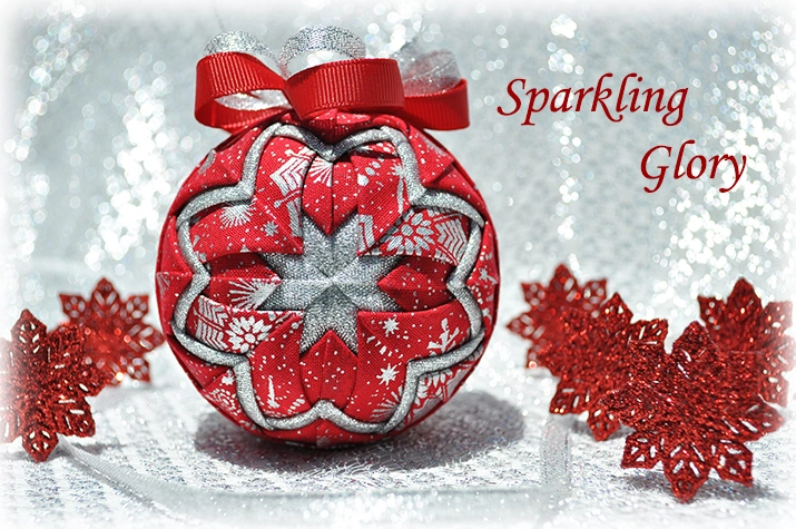 Sparkling Glory Quilted Ornament