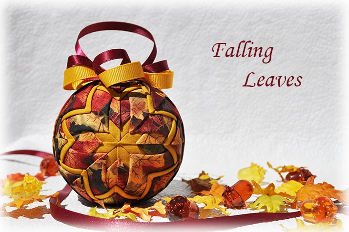 Falling Leaves Quilted Ornament