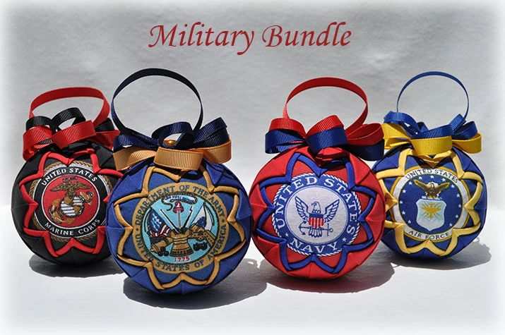 Military Bundle Quilted Ornament