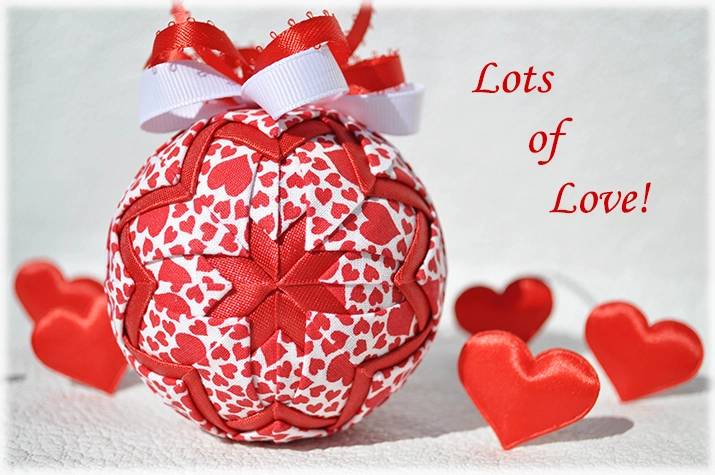 Lots of Love Quilted Ornament