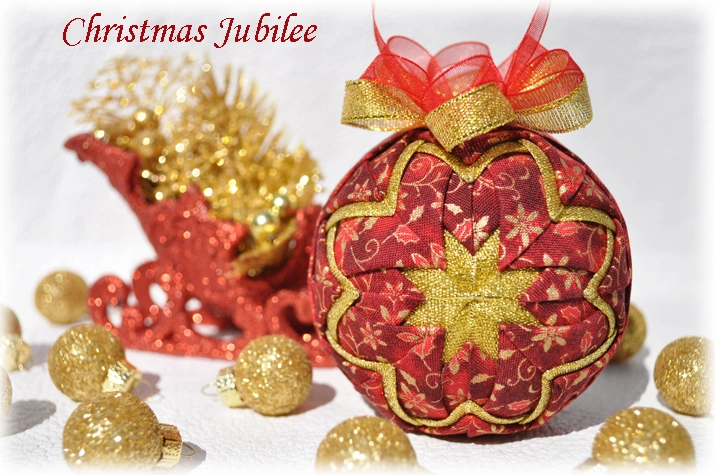 Christmas Jubilee Quilted Ornament