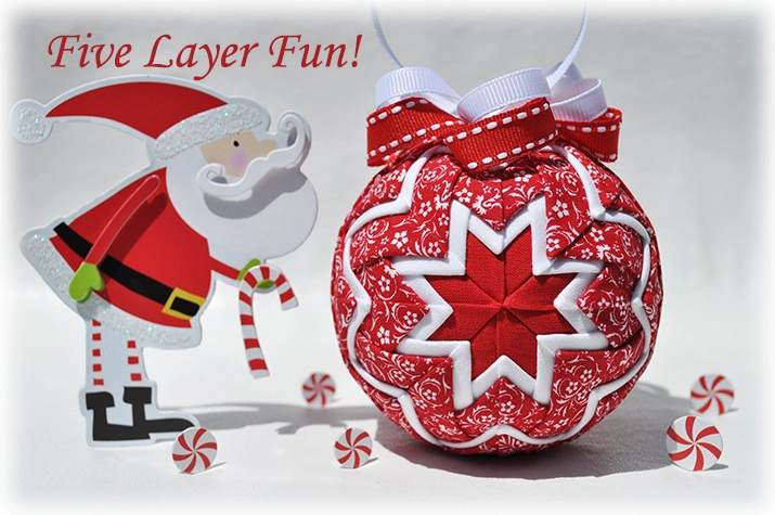 Five Layer Fun Quilted Ornament