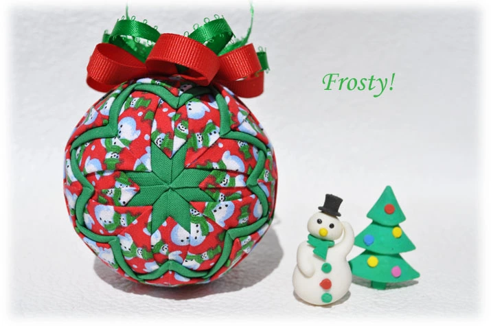 Frosty Quilted Ornament