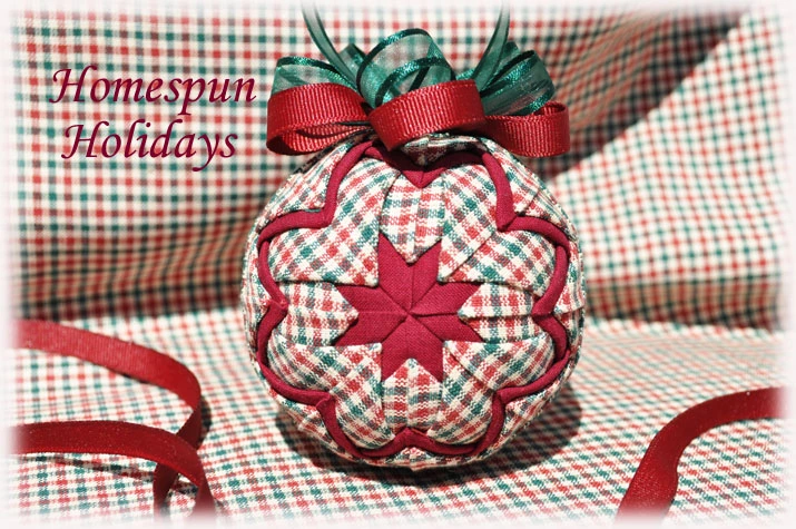 Homespun Holidays Quilted Ornament