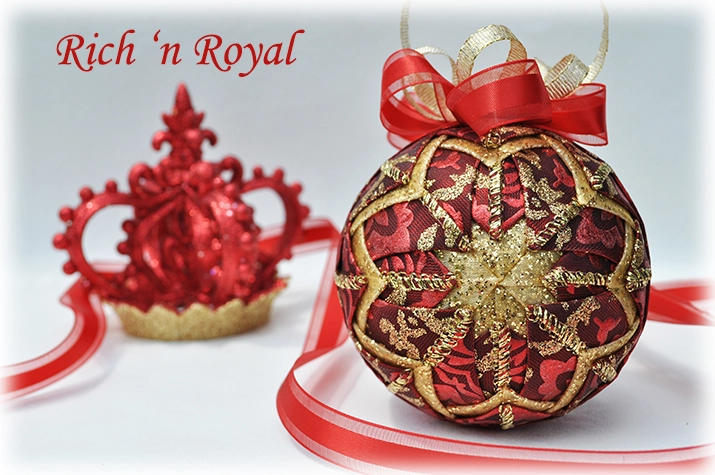 Rich n Royal Quilted Ornament