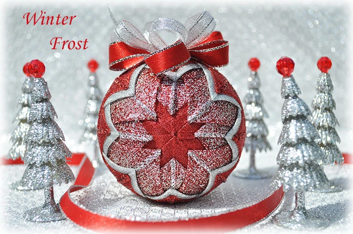 Winter Frost Quilted Ornament