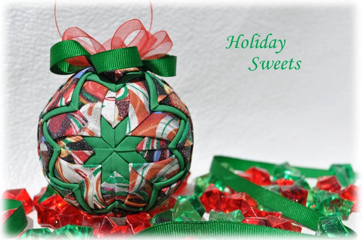 Holiday Sweets Quilted Ornament