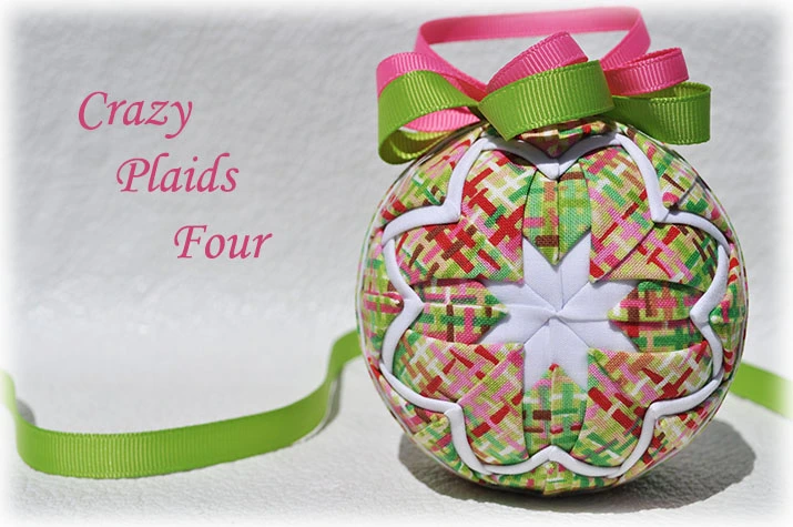 Crazy Colors Quilted Ornament