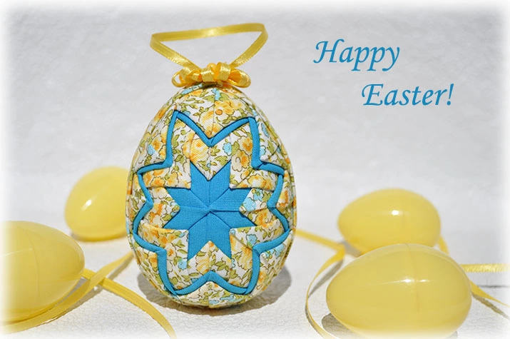 Easter Egg Quilted Ornament
