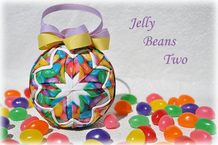 Jelly Beans 2 Quilted Ornament