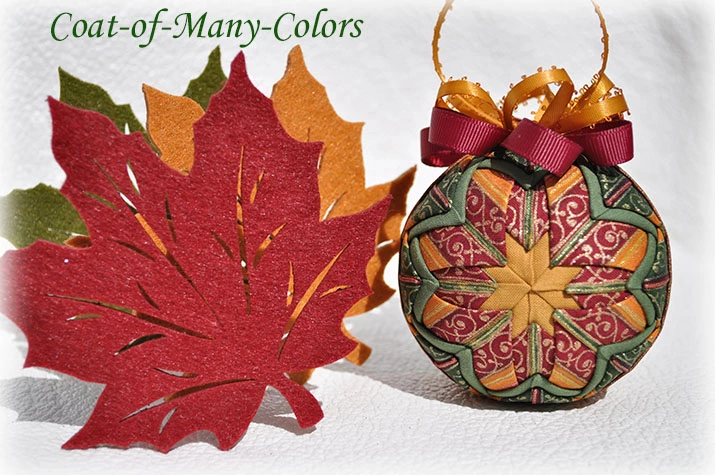 Coat of Many Colors Quilted Ornament