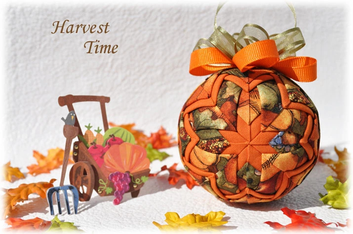 Harvest Time Quilted Ornament