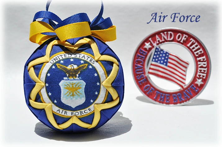 Air Force Quilted Ornament