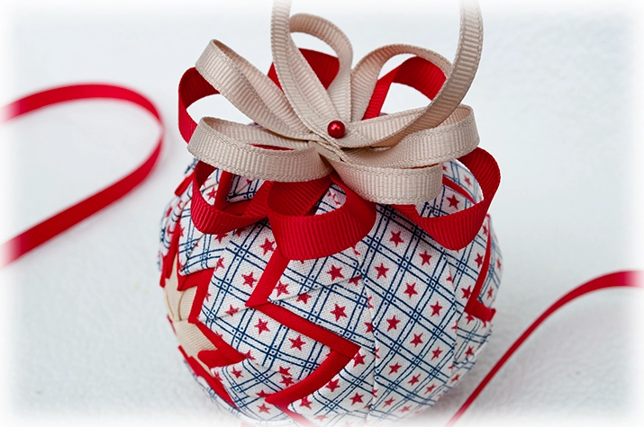 Americana Quilted Ornament