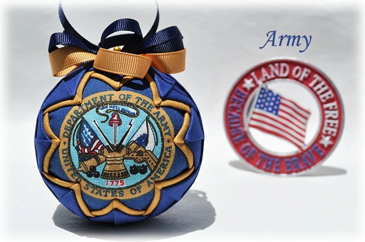 Army Quilted Ornament