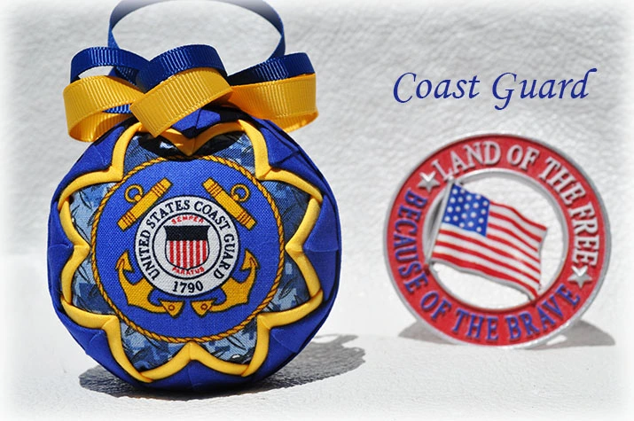 Coast Guard Quilted Ornament