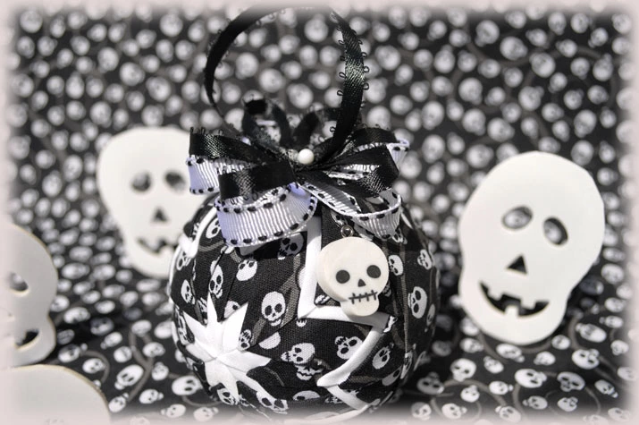 Skulls Quilted Ornament