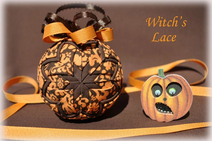 Witchs Lace Quilted Ornament