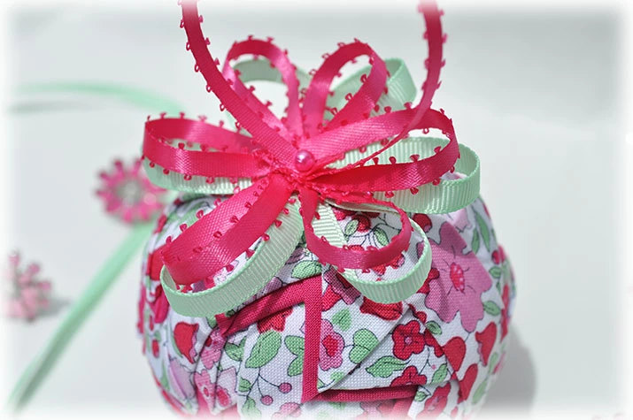 Bellflowers Quilted Ornament
