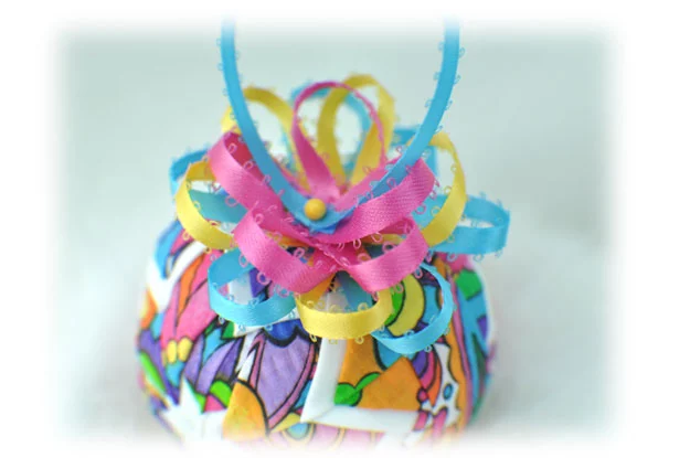 Bouquet of Color Quilted Ornament