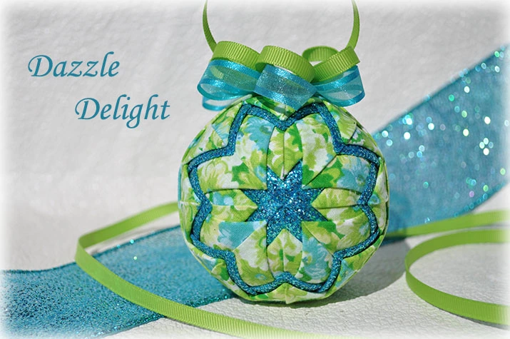 Dazzle Delight Quilted Ornament