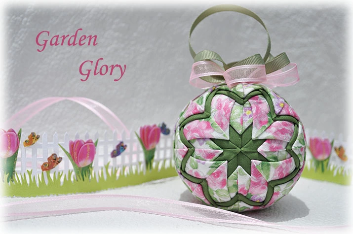 Garden Glory Quilted Ornament