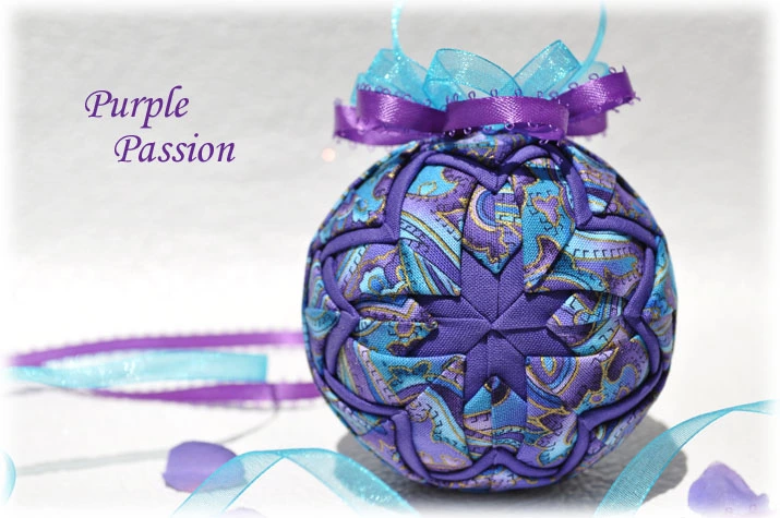 Purple Passion Quilted Ornament