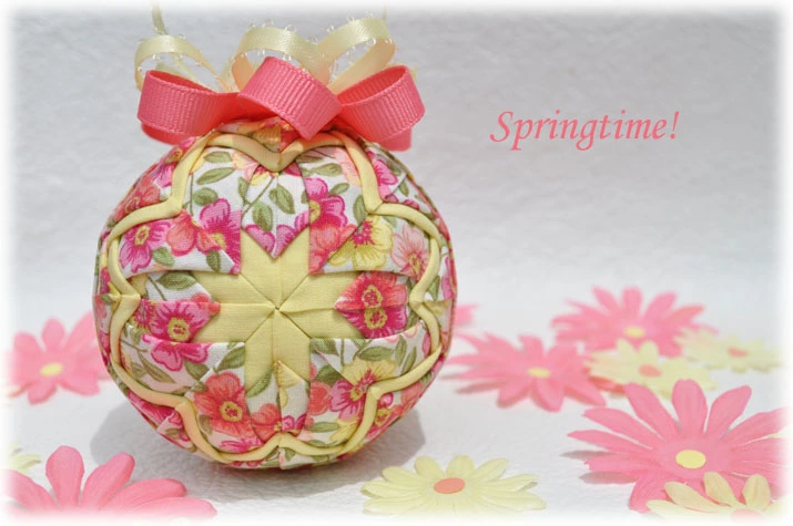Springtime Quilted Ornament