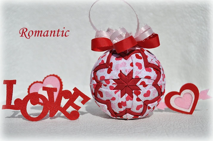 Romantic Quilted Ornament